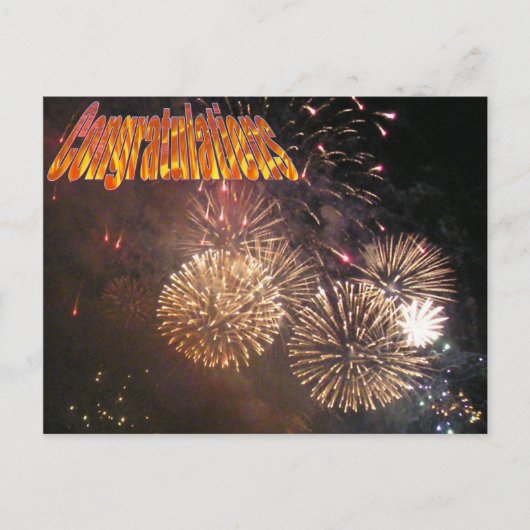 Carte Postale Félicitations (Devant)