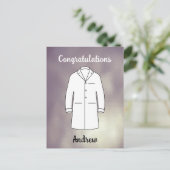 Carte Postale Félicitations à la cérémonie de la blouse blanche  (Debout devant)