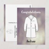 Carte Postale Félicitations à la cérémonie de la cape blanche de (Devant / Derrière)