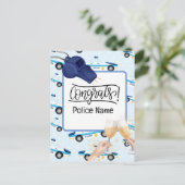 Carte Postale Félicitations à la police (Debout devant)