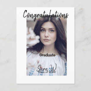 Carte Postale Félicitations à la promotion de année nom de l'éco