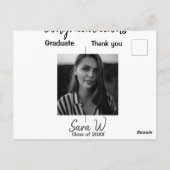 Carte Postale Félicitations à la promotion de année nom école un (Dos)