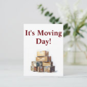 Carte Postale Félicitations à Realtor Moving Day (Debout devant)