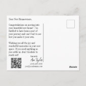 Carte Postale Félicitations à Realtor Moving Day (Dos)