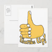 Carte Postale Félicitations à Thumbs Up Cartoon Postcard (Devant / Derrière)