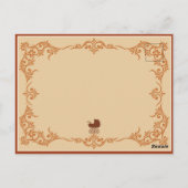 Carte Postale Félicitations à une femme afro-centrique enceinte (Dos)