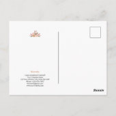 Carte Postale Félicitations Agent immobilier Fleurs roses person (Dos)