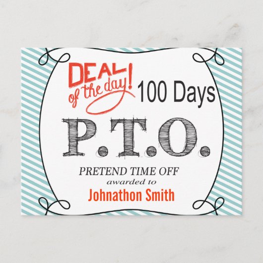 Carte Postale Félicitations amusantes pour faire semblant d'être (Devant)