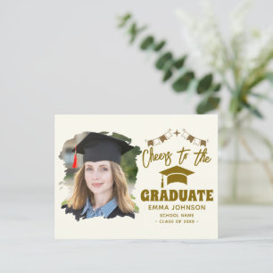 Carte Postale Félicitations au diplômé - Photo personnalisée ave