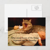 Carte Postale félicitations au nouveau parent (Devant / Derrière)