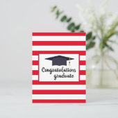 Carte Postale Félicitations Casquette de remise des diplômes ave (Debout devant)