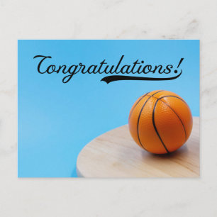 Carte Postale Félicitations de basketball