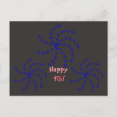 Carte postale - Félicitations de feu d'artifice (Devant)