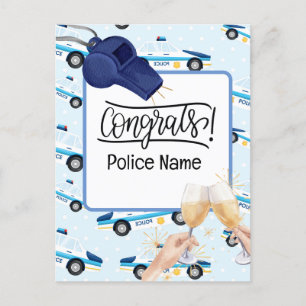 Carte Postale Félicitations de la police 