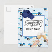 Carte Postale Félicitations de la police (Devant / Derrière)