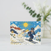Carte Postale Félicitations de mariage (Debout devant)