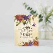 Carte Postale Félicitations de mariage biblique Deux deviendront (Debout devant)