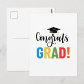 Carte Postale Félicitations diplômé (Devant / Derrière)