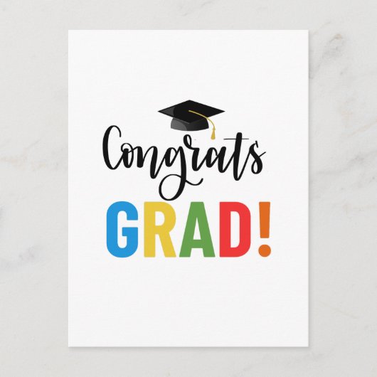 Carte Postale Félicitations diplômé (Devant)