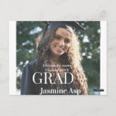 Carte Postale Félicitations diplômé nom nom université promotion (Dos)