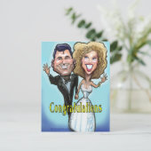 Carte Postale Félicitations Dolls Mariages (Debout devant)