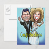 Carte Postale Félicitations Dolls Mariages (Devant / Derrière)