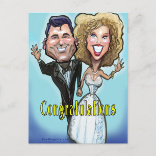 Carte Postale Félicitations Dolls Mariages