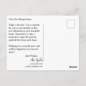 Carte Postale Félicitations du jour de déménagement (Dos)