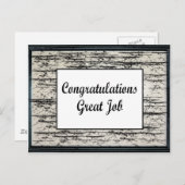 Carte Postale Félicitations Excellent Travail (Devant / Derrière)