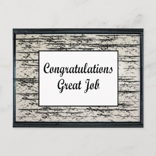 Carte Postale Félicitations Excellent Travail (Devant)