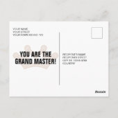 Carte Postale Félicitations Grandmaster Postcard (Dos)
