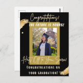 Carte Postale Félicitations ! Le futur est à vous ! Diplômé (Devant / Derrière)