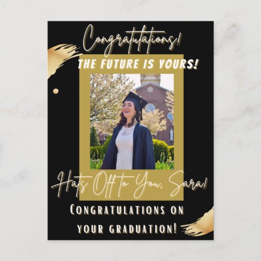 Carte Postale Félicitations ! Le futur est à vous ! Diplômé (Devant)