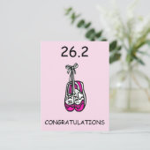 Carte Postale Félicitations Marathon Runner pour Femme (Debout devant)