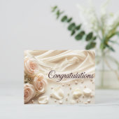 Carte postale Félicitations mariages (Debout devant)