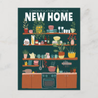 FÉLICITATIONS NOUVEAU DÉMÉNAGEMENT Maison Cuisine 