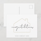 Carte Postale Félicitations Nouveau propriétaire Immo (Devant / Derrière)