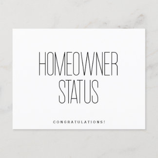 Carte Postale Félicitations Nouveau Propriétaire Immobilier