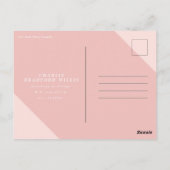 Carte Postale Félicitations ombre longue au diplômé rose pâle (Dos)