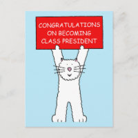 Félicitations pour devenir président de classe