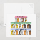 Carte Postale Félicitations pour l'anniversaire de la transplant (Devant / Derrière)