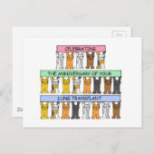 Carte Postale Félicitations pour l'anniversaire de la transplant (Devant / Derrière)
