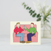 Carte Postale Félicitations pour l'anniversaire gay (Debout devant)