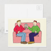 Carte Postale Félicitations pour l'anniversaire gay (Devant / Derrière)