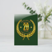 Carte Postale Félicitations pour le 20e anniversaire (Debout devant)
