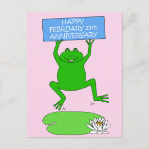 Carte Postale Félicitations pour le 29 février