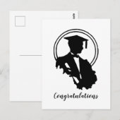 Carte Postale Félicitations pour le diplôme rétro (Devant / Derrière)