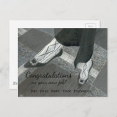 Carte Postale Félicitations pour le nouvel emploi (Devant / Derrière)