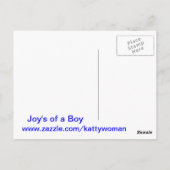 Carte Postale félicitations pour les garçons (Dos)