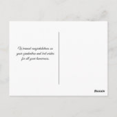 Carte Postale Félicitations pour l'obtention du diplômé Violet A (Dos)